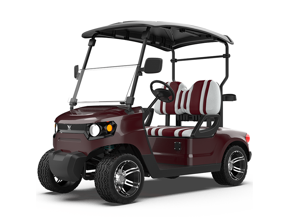 electric golf carts wine red