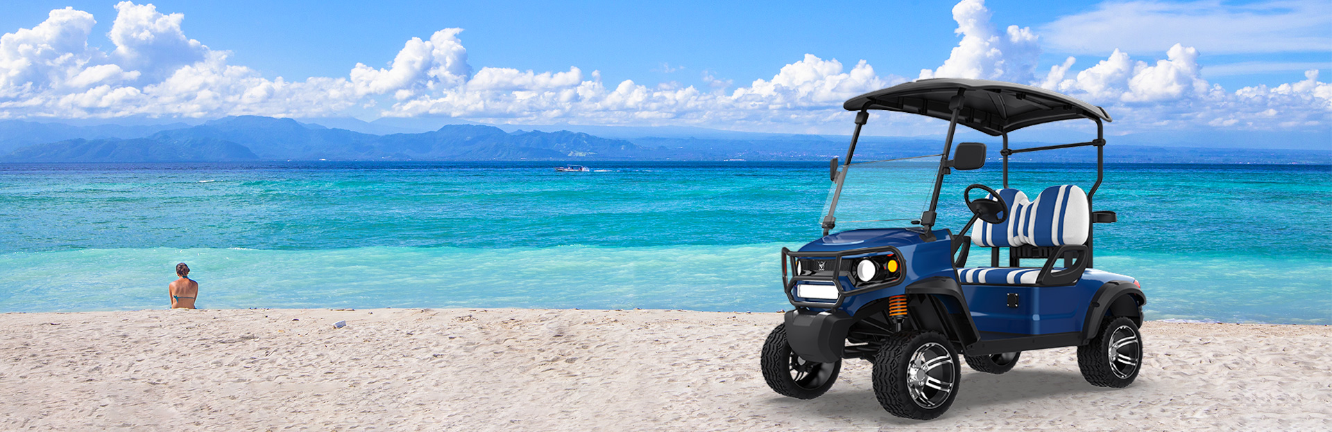 Where Can the 4-Person Forward-Facing Golf Cart Be Used?