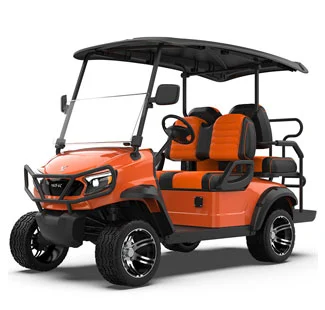 GML 2+2 Seater Orange Lifted Golf Cart