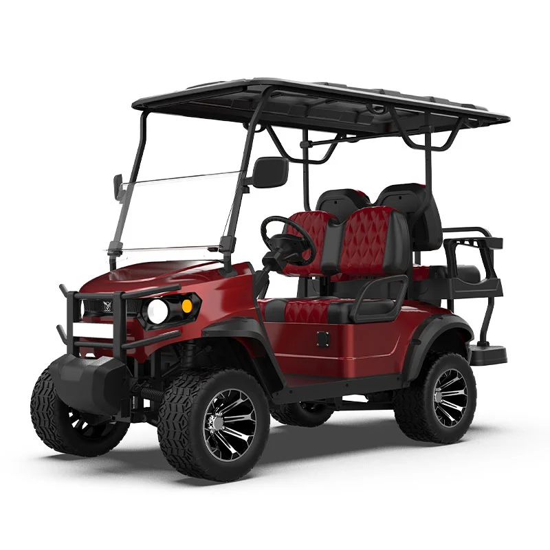 GFL 2+2 Red Seater Lifted Golf Cart