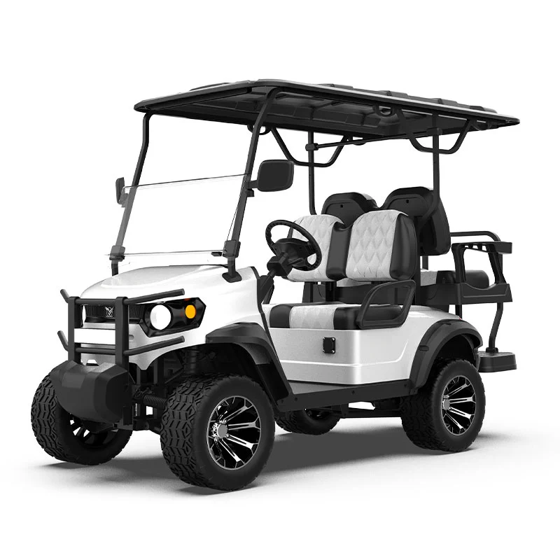 GFL 2+2 White Seater Lifted Golf Cart