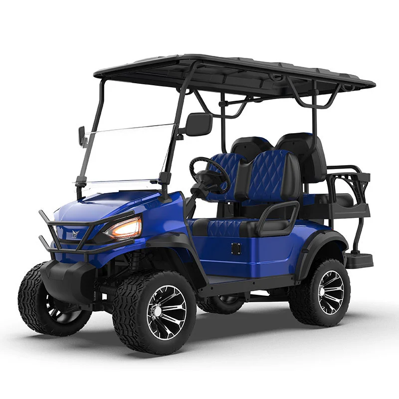 ggl 22 seater blue lifted golf cart1