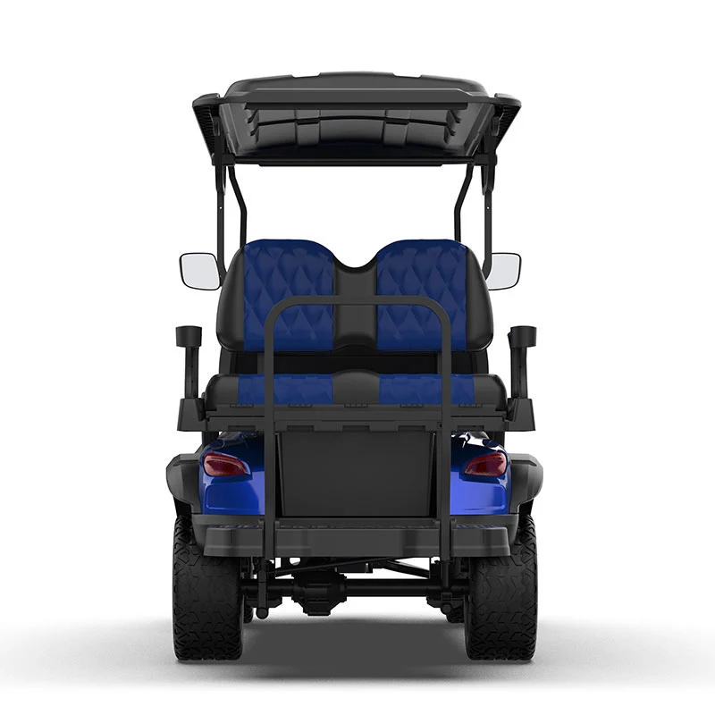 ggl 22 seater blue lifted golf cart3