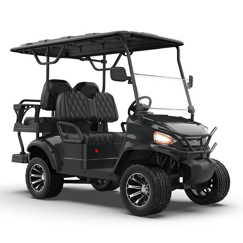 ggl 22 seater black lifted golf cart6