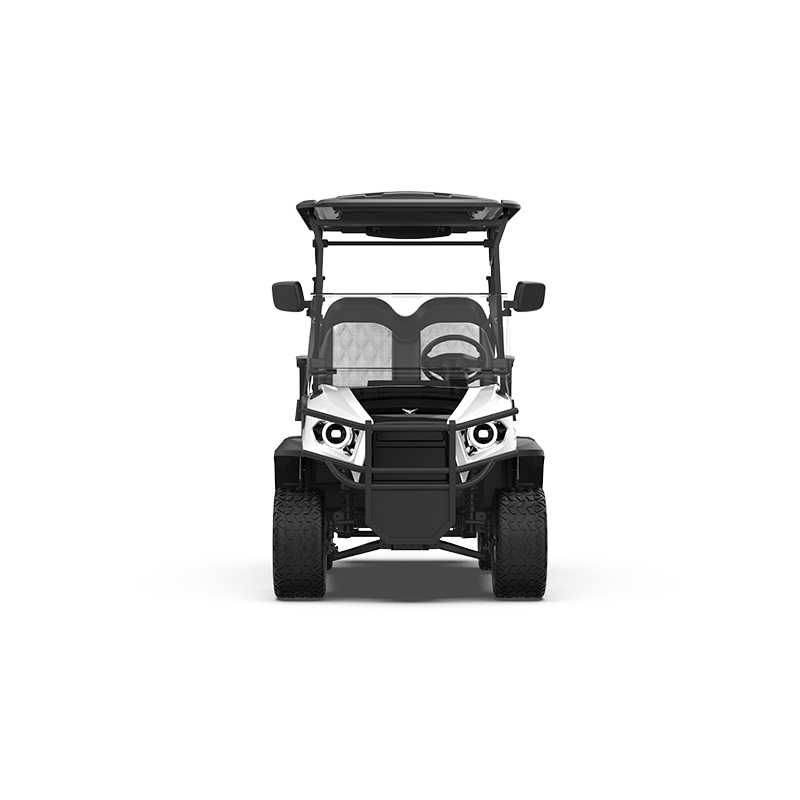 GHL 2+2 Seater White Lifted Golf Cart