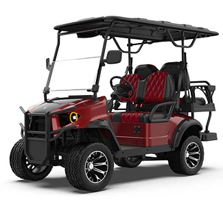 GHL 2+2 Seater Red Lifted Golf Cart