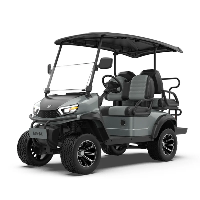 GRL 2+2 Seater Gray Lifted Golf Cart
