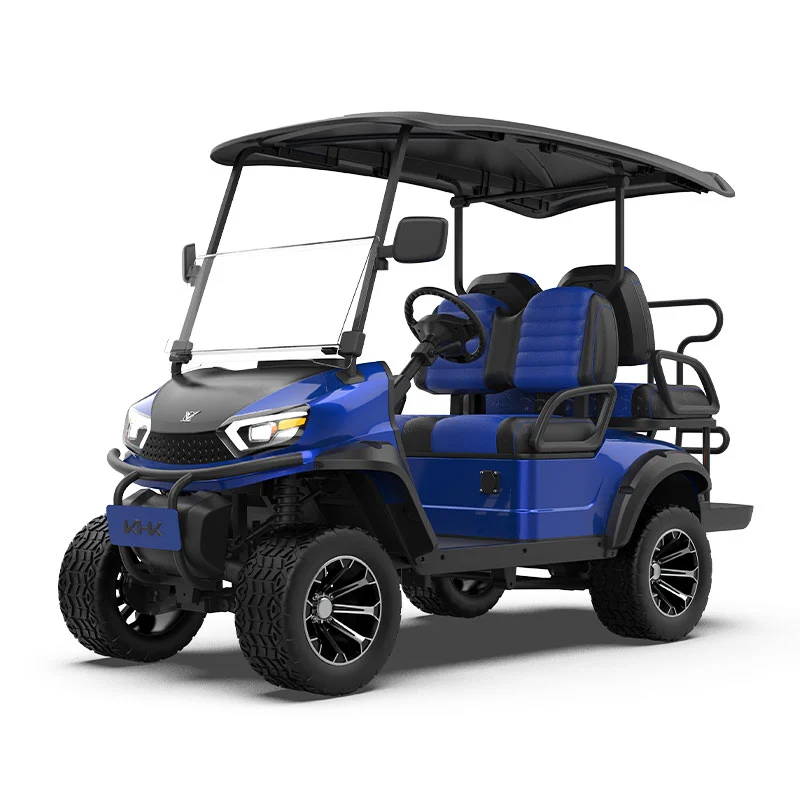 GRL 2+2 Seater Blue Lifted Golf Cart