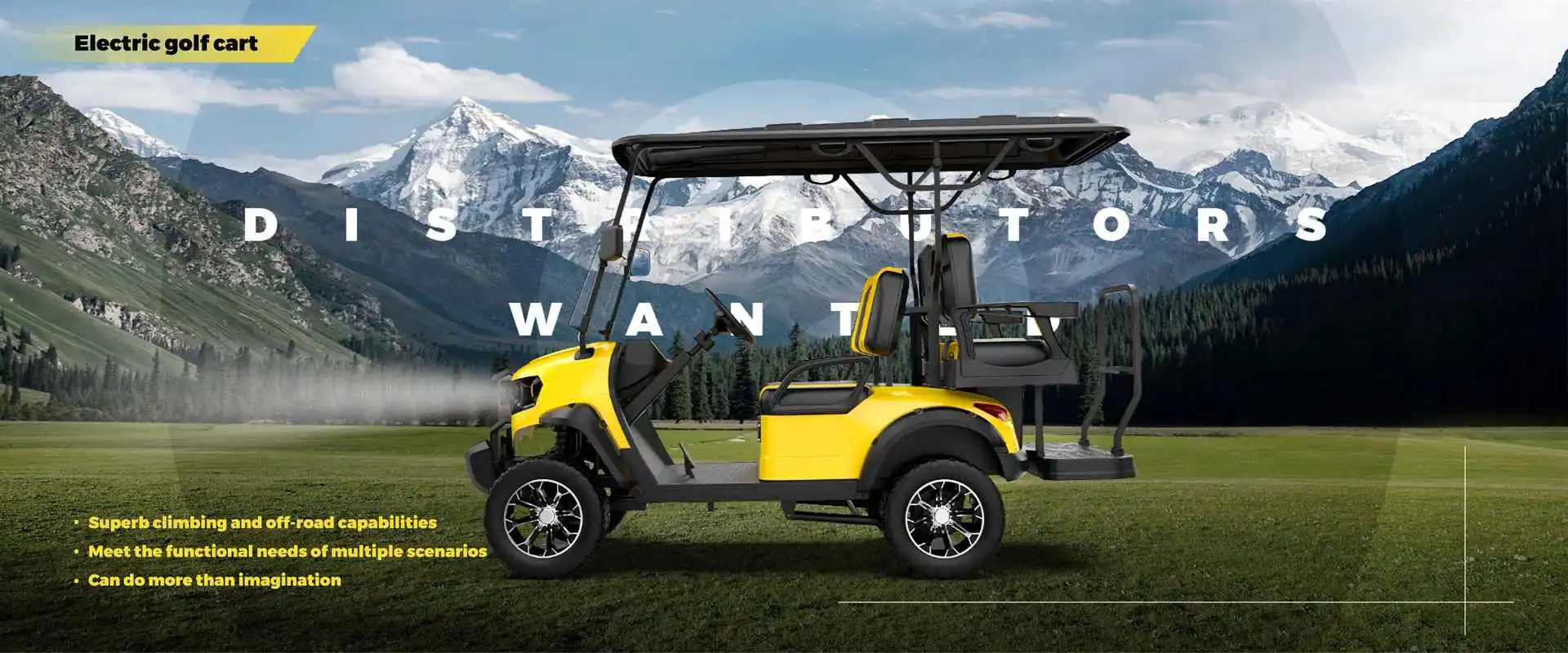 FL 2+2 Seater Electric Lifted Golf Cart