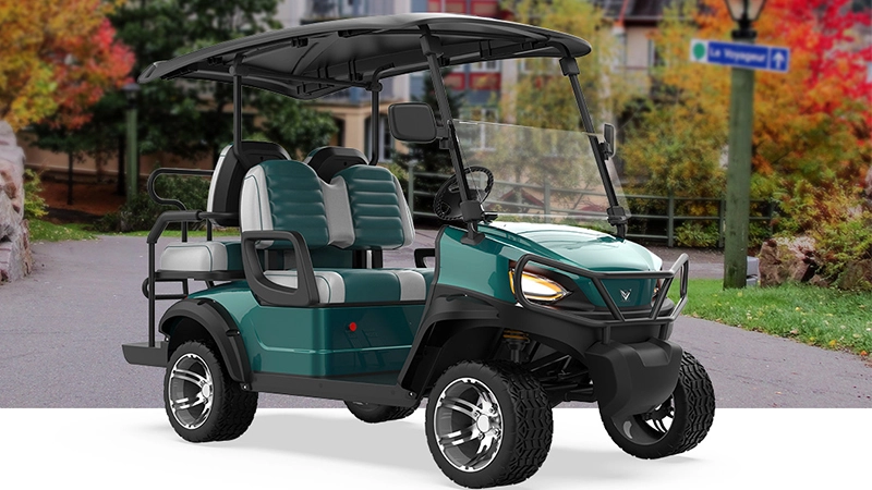 HKEV GGL22 Green Electric Lifted Golf Cart