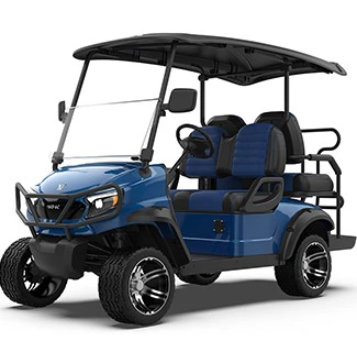M Series 2+2 Lifted Blue Golf Cart
