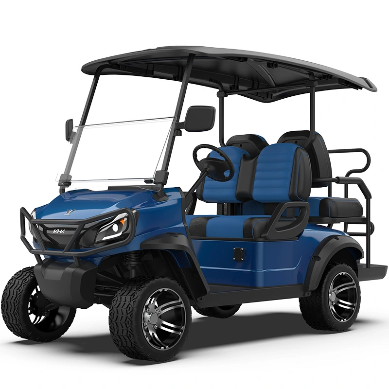 GKL 2+2 Seater Blue Lifted Golf Cart