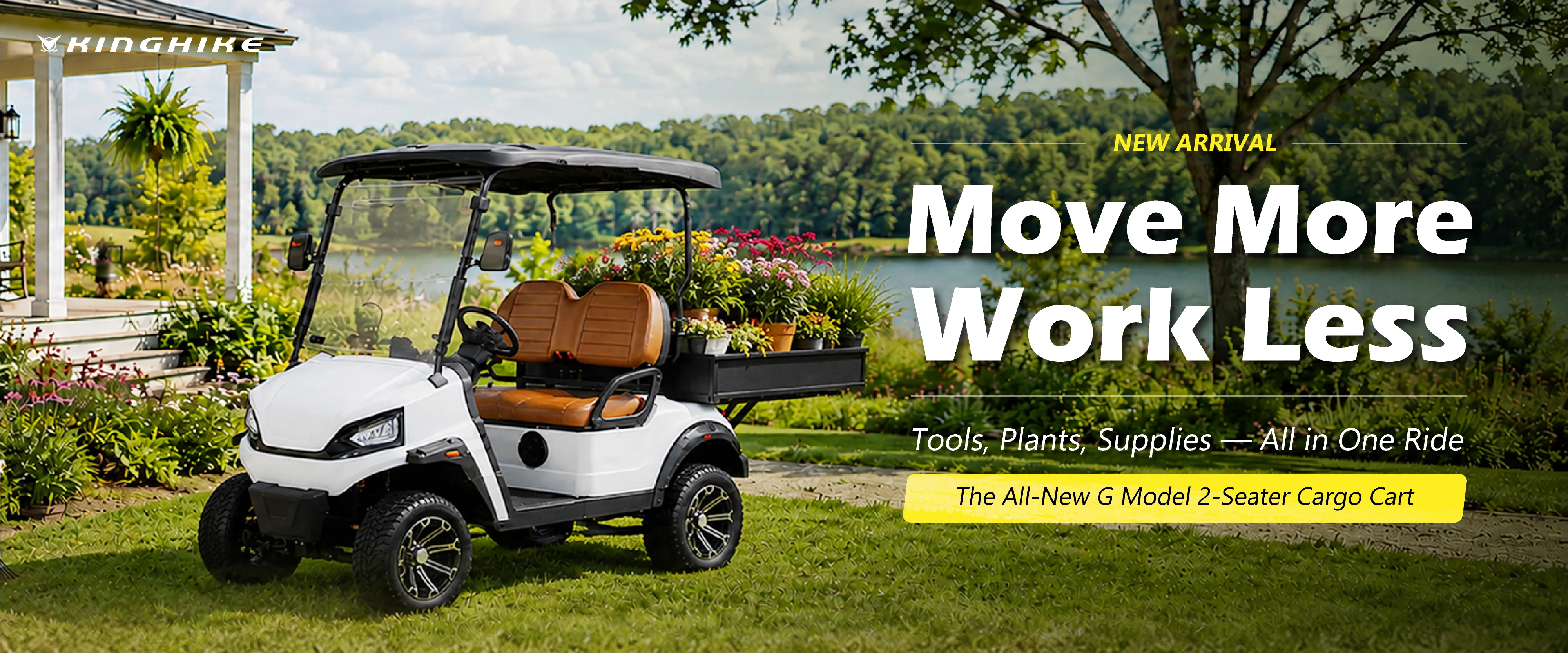 G 2 Seater Electric Lifted Golf Cart